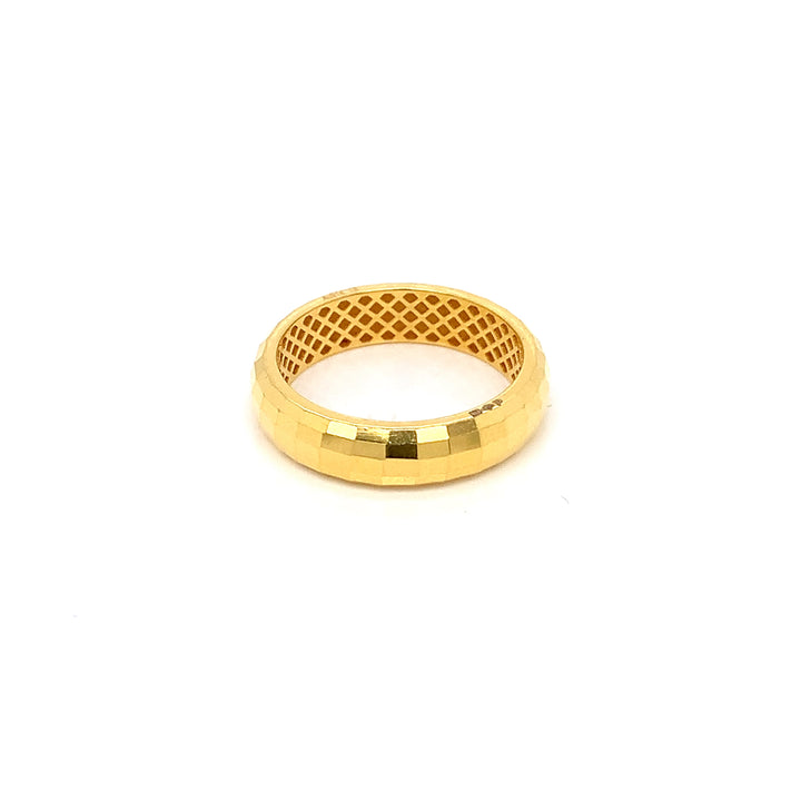 22K YG Fancy Band Ring-1pc