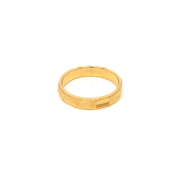 22K YG Fancy Band Ring-1pc