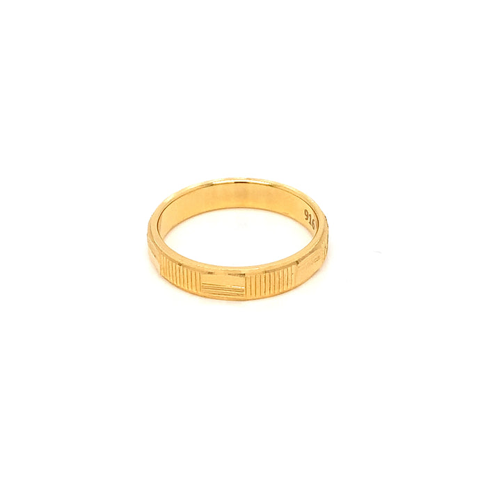 22K YG Fancy Band Ring-1pc