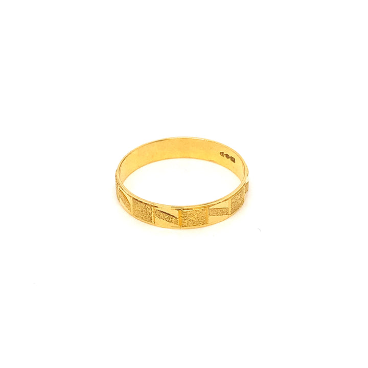 22K YG Fancy Band Ring-1pc