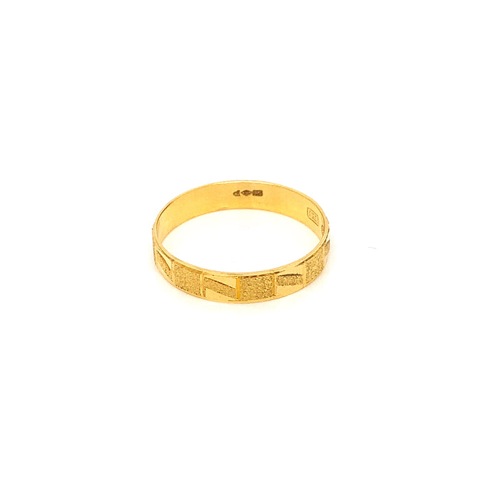 22K YG Fancy Band Ring-1pc