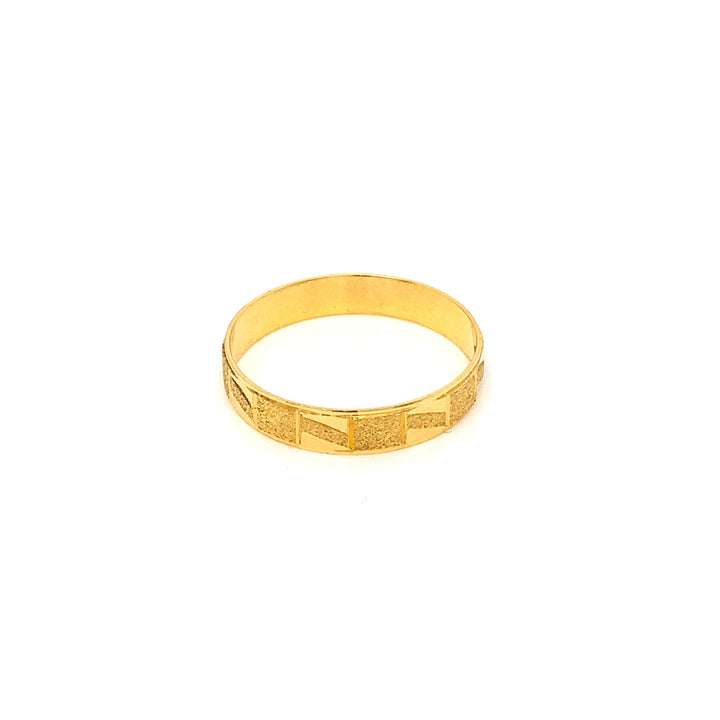 22K YG Fancy Band Ring-1pc