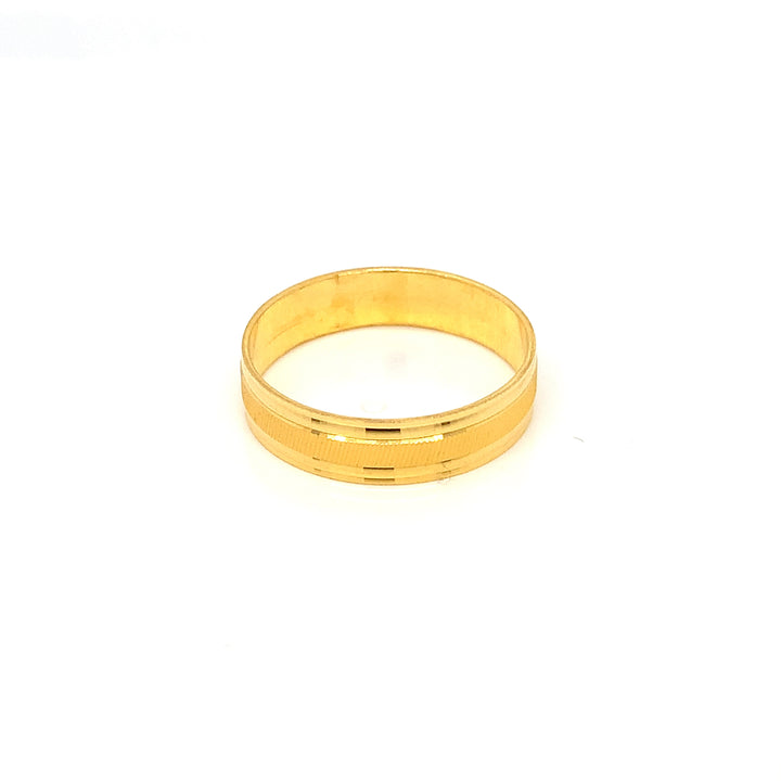 22K YG Fancy Band Ring-1pc
