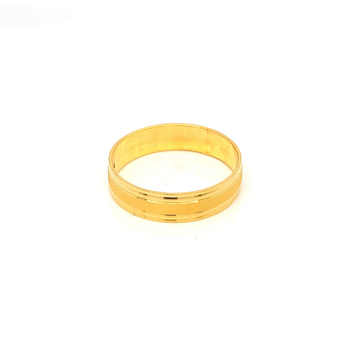 22K YG Fancy Band Ring-1pc
