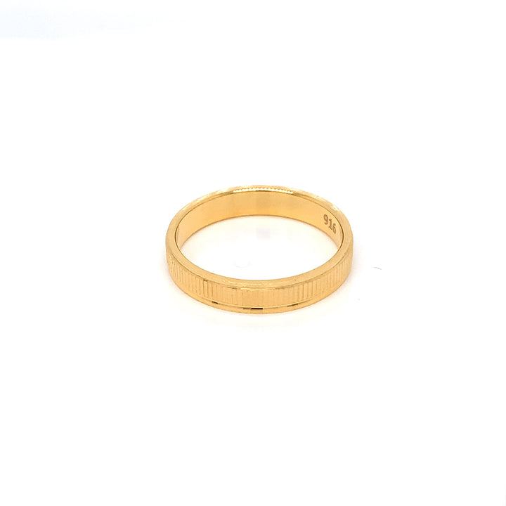 22K YG Fancy Band Ring-1pc