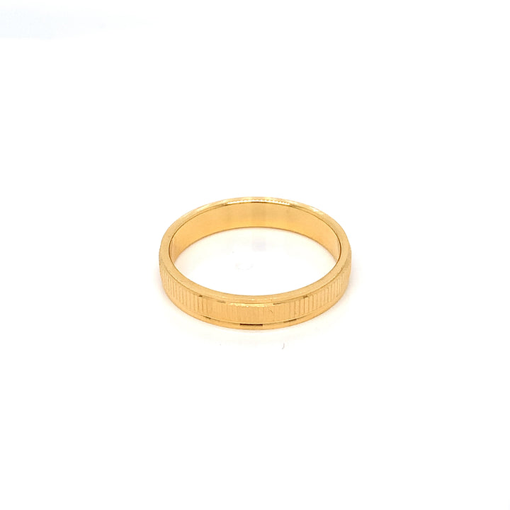 22K YG Fancy Band Ring-1pc