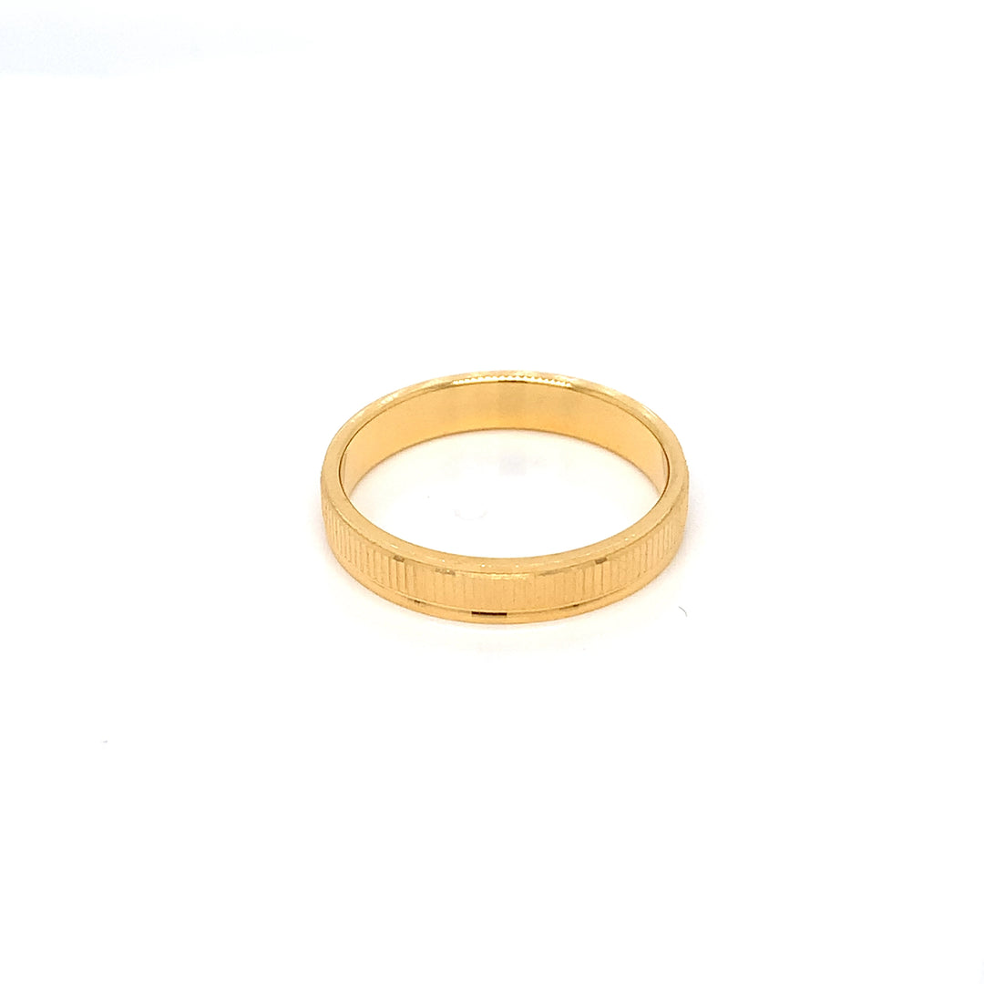 22K YG Fancy Band Ring-1pc
