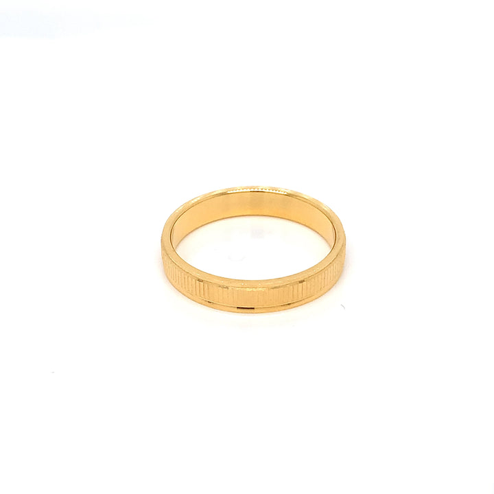 22K YG Fancy Band Ring-1pc