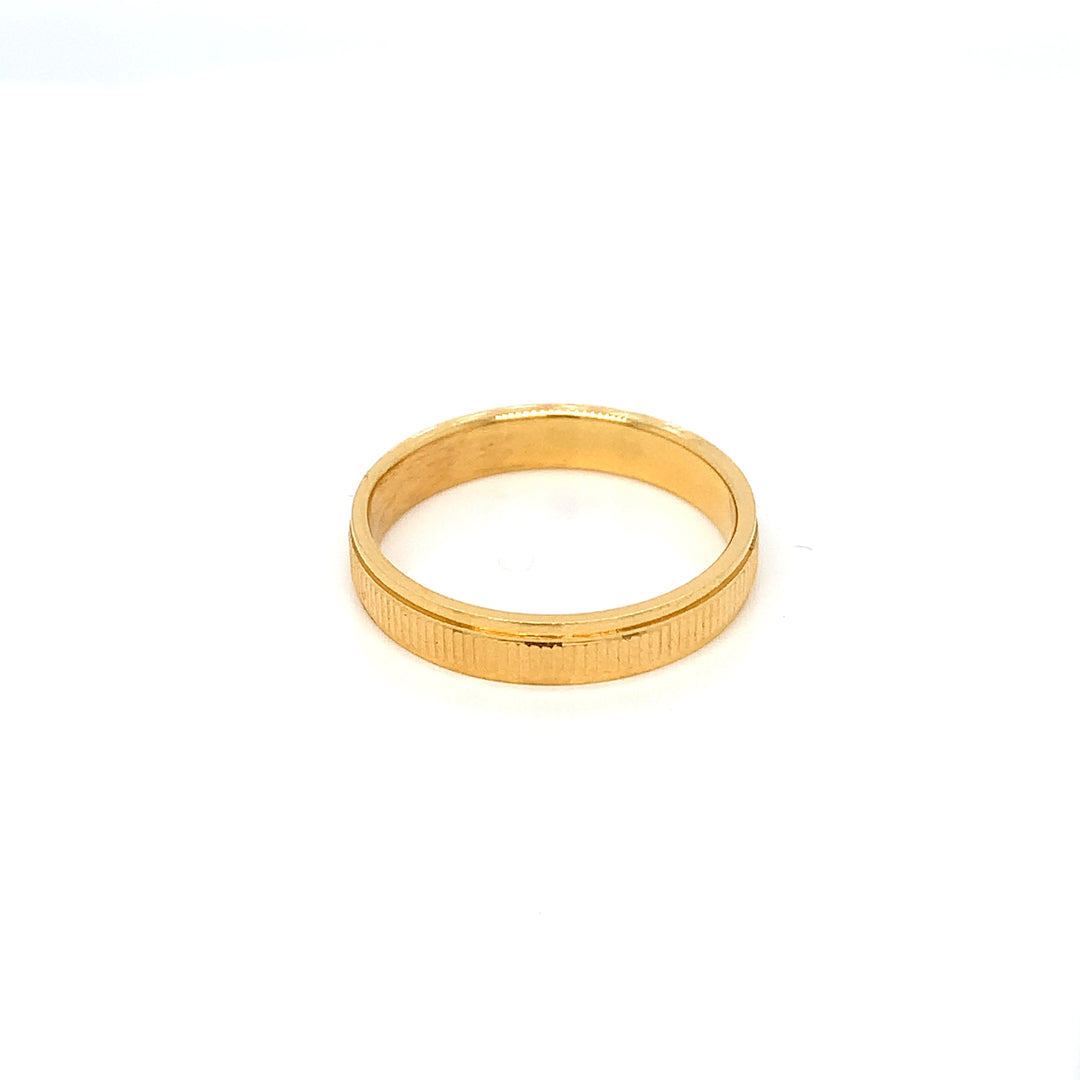 22K YG Fancy Band Ring-1pc