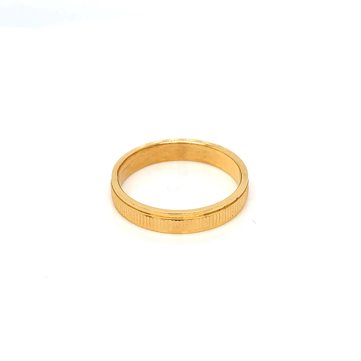 22K YG Fancy Band Ring-1pc