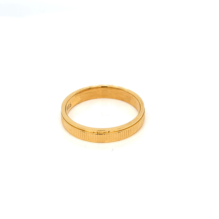 22K YG Fancy Band Ring-1pc