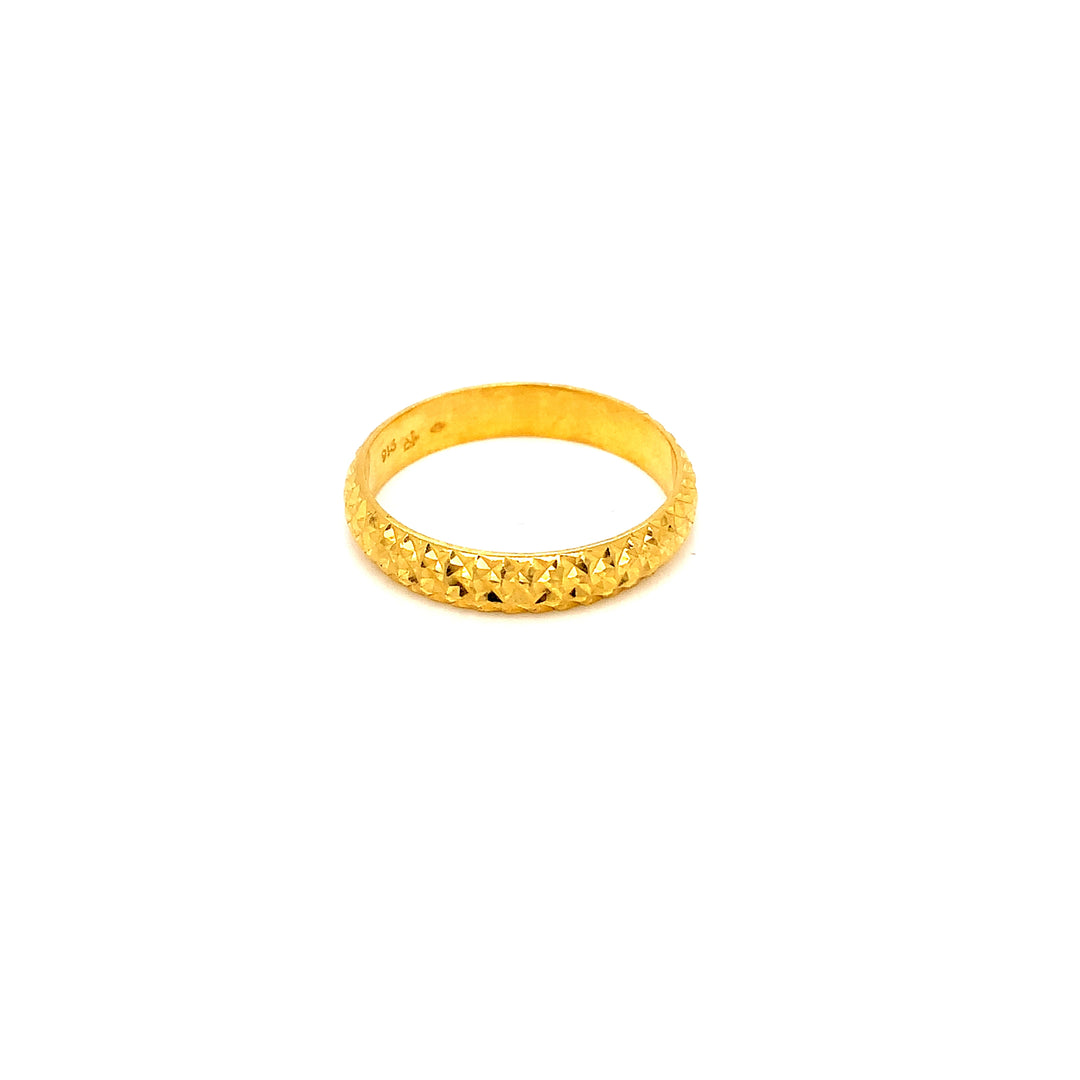 22K YG Fancy Band Ring-1pc