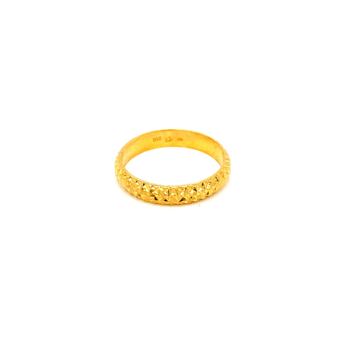 22K YG Fancy Band Ring-1pc