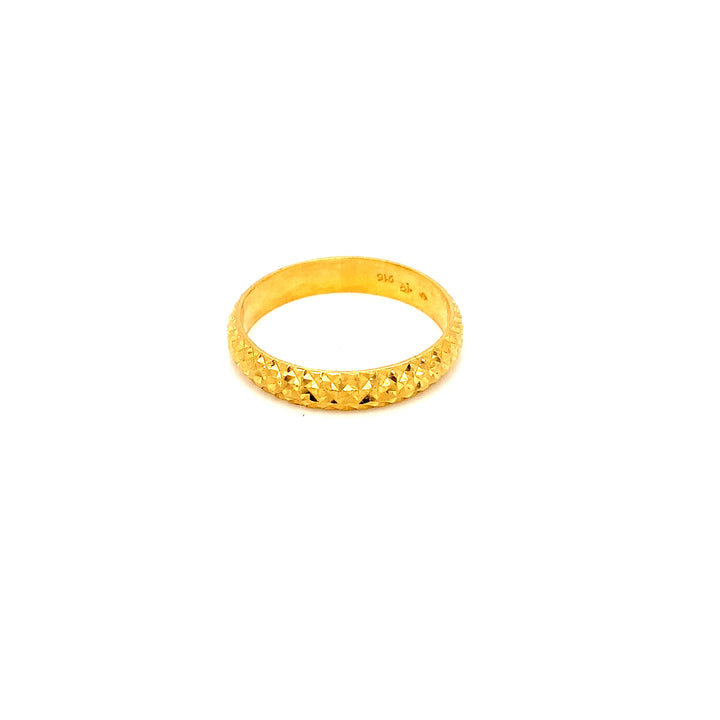 22K YG Fancy Band Ring-1pc