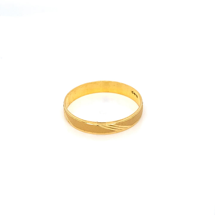 22K YG Fancy Band Ring-1pc