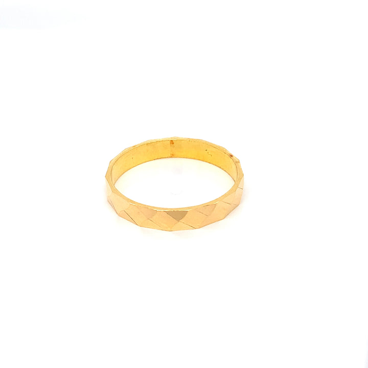 22K YG Fancy Band Ring-1pc