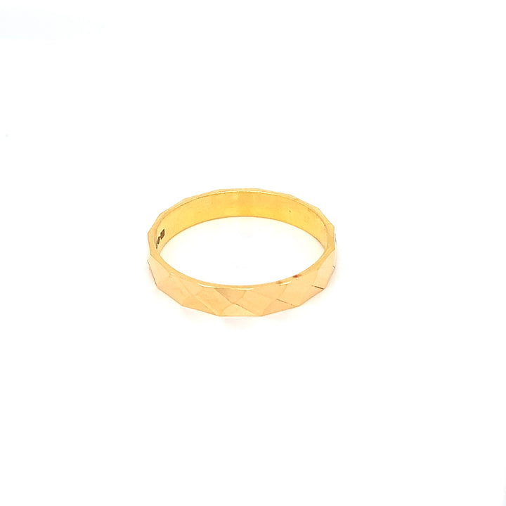 22K YG Fancy Band Ring-1pc