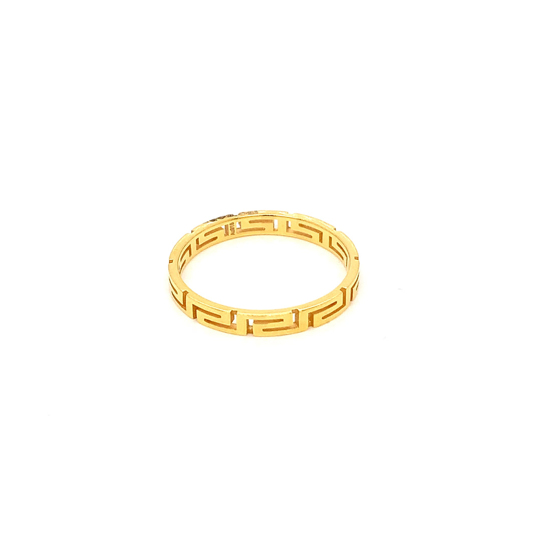 22K YG Fancy Band Ring-1pc