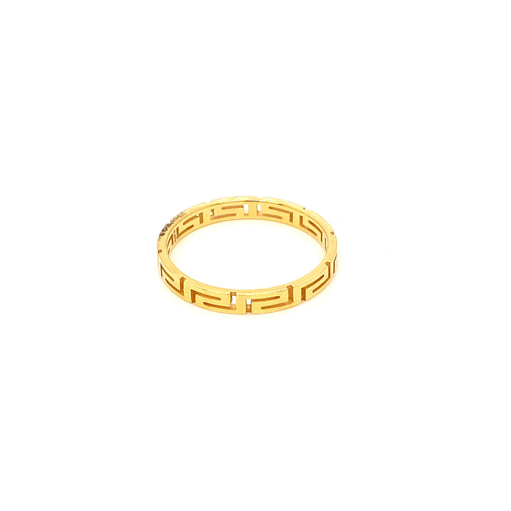 22K YG Fancy Band Ring-1pc