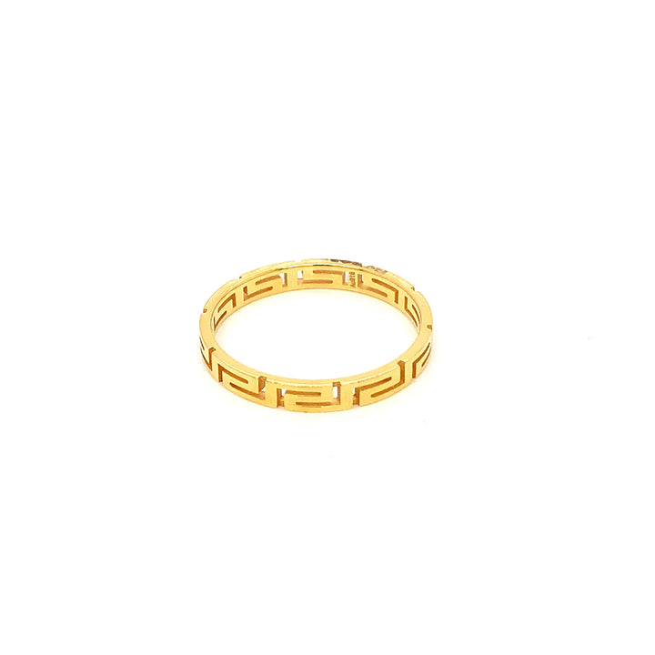 22K YG Fancy Band Ring-1pc