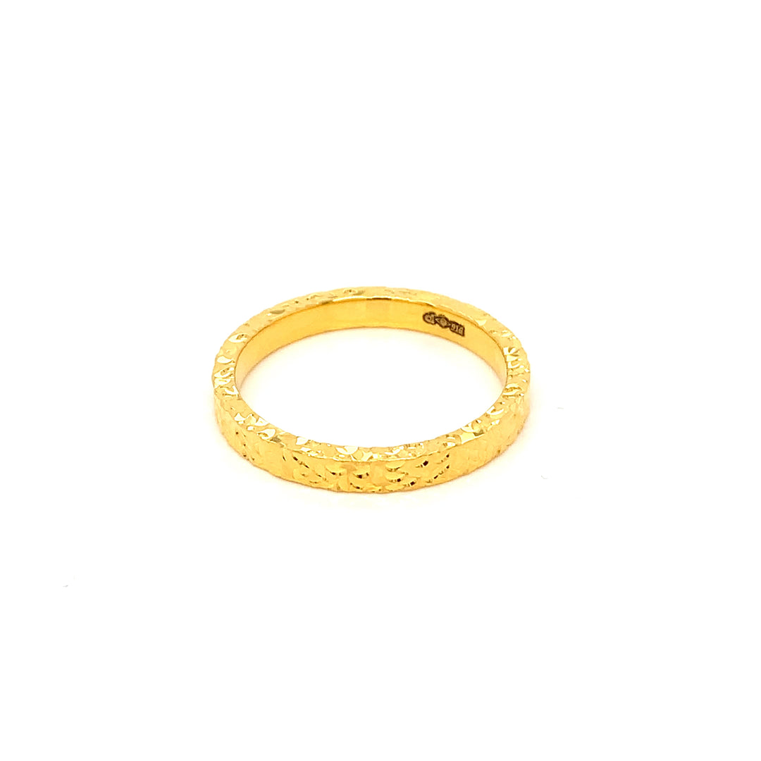 22K YG Fancy Band Ring-1pc