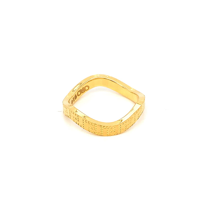 22K YG Fancy Band Ring-1pc