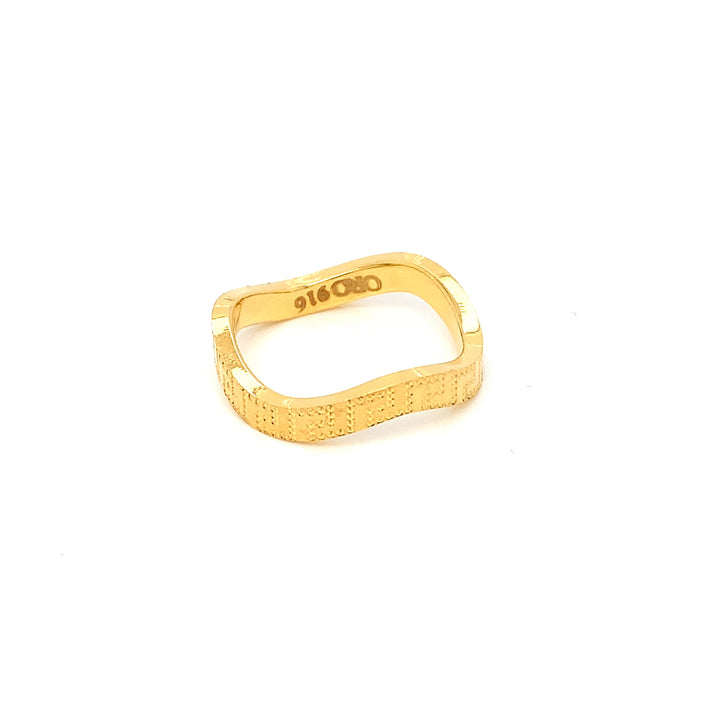 22K YG Fancy Band Ring-1pc