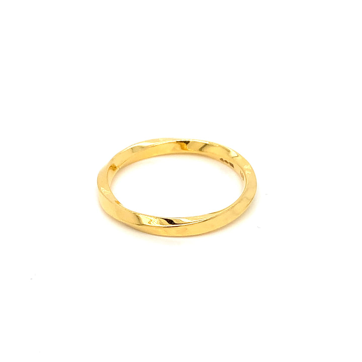 22K YG Fancy Band Ring-1pc