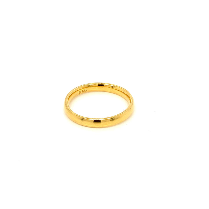 22K YG Plain Band Ring-1pc