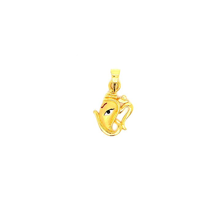 22K YG Ganesh Pendant-1pc