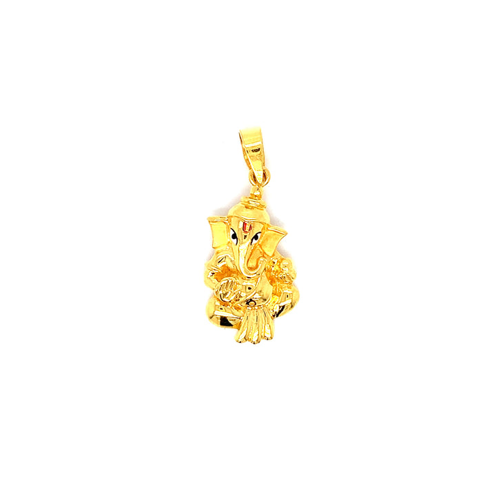 22K YG Ganesh Pendant-1pc
