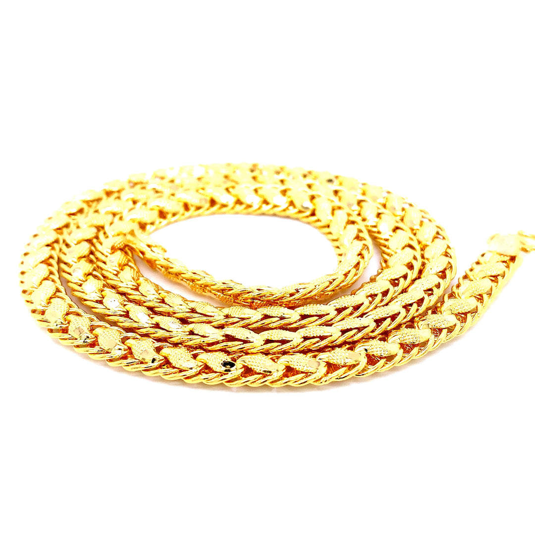 22K YG Fancy Chain-1pc