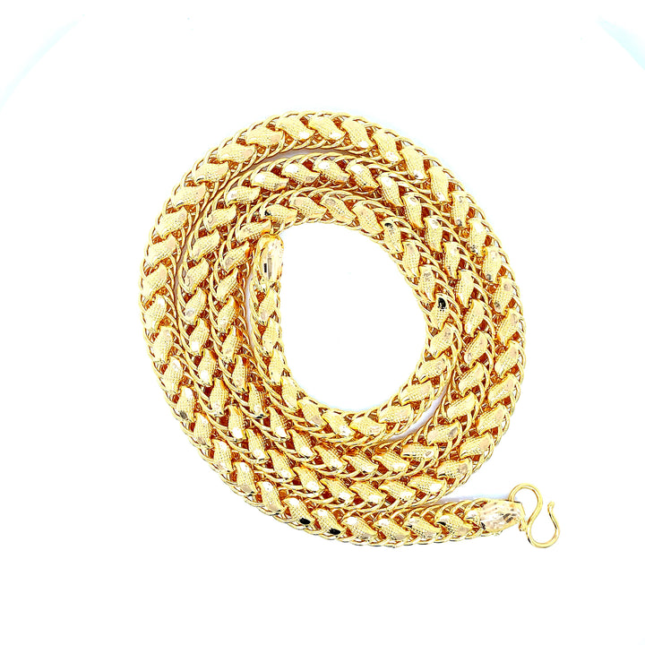 22K YG Fancy Chain-1pc