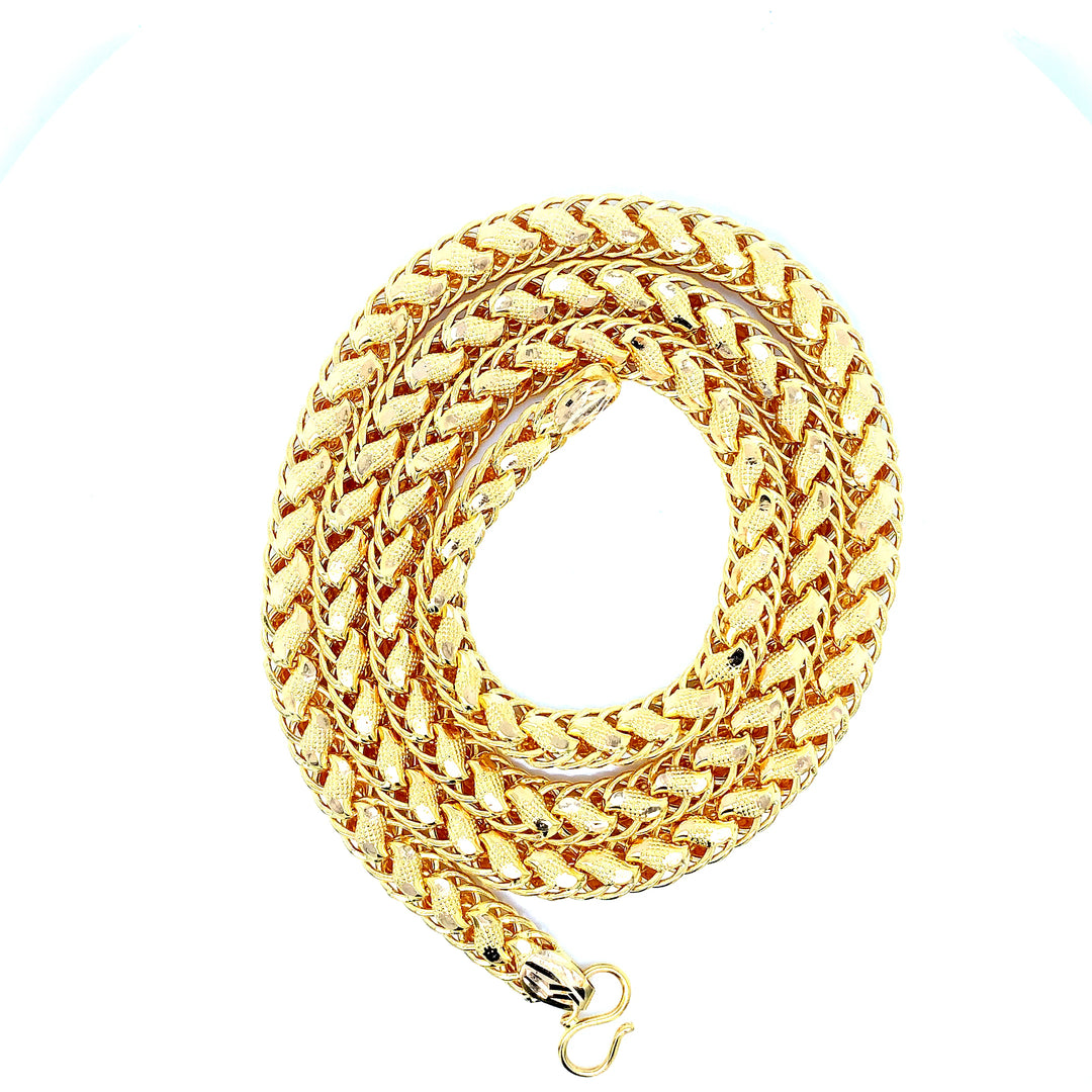 22K YG Fancy Chain-1pc