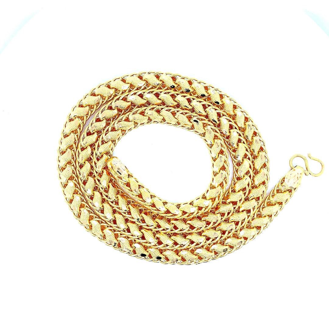 22K YG Fancy Chain-1pc