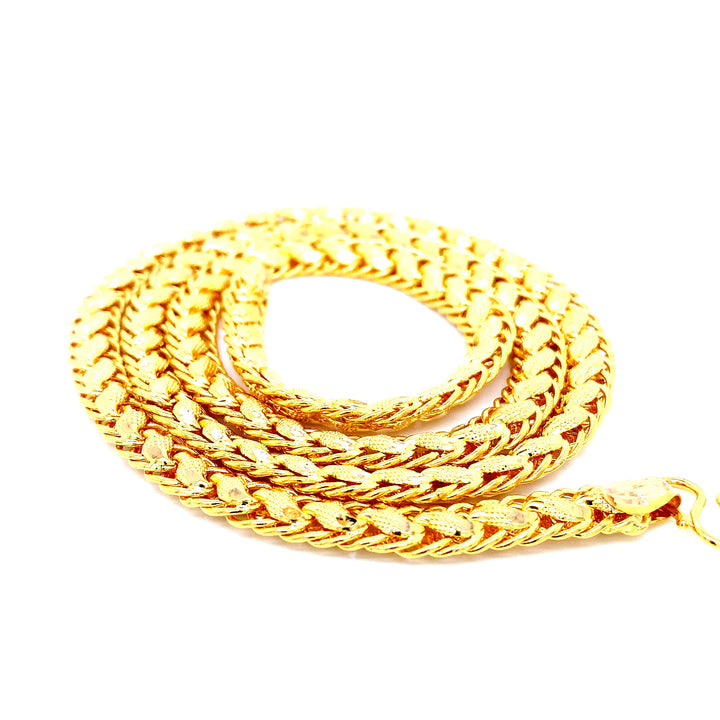 22K YG Fancy Chain-1pc