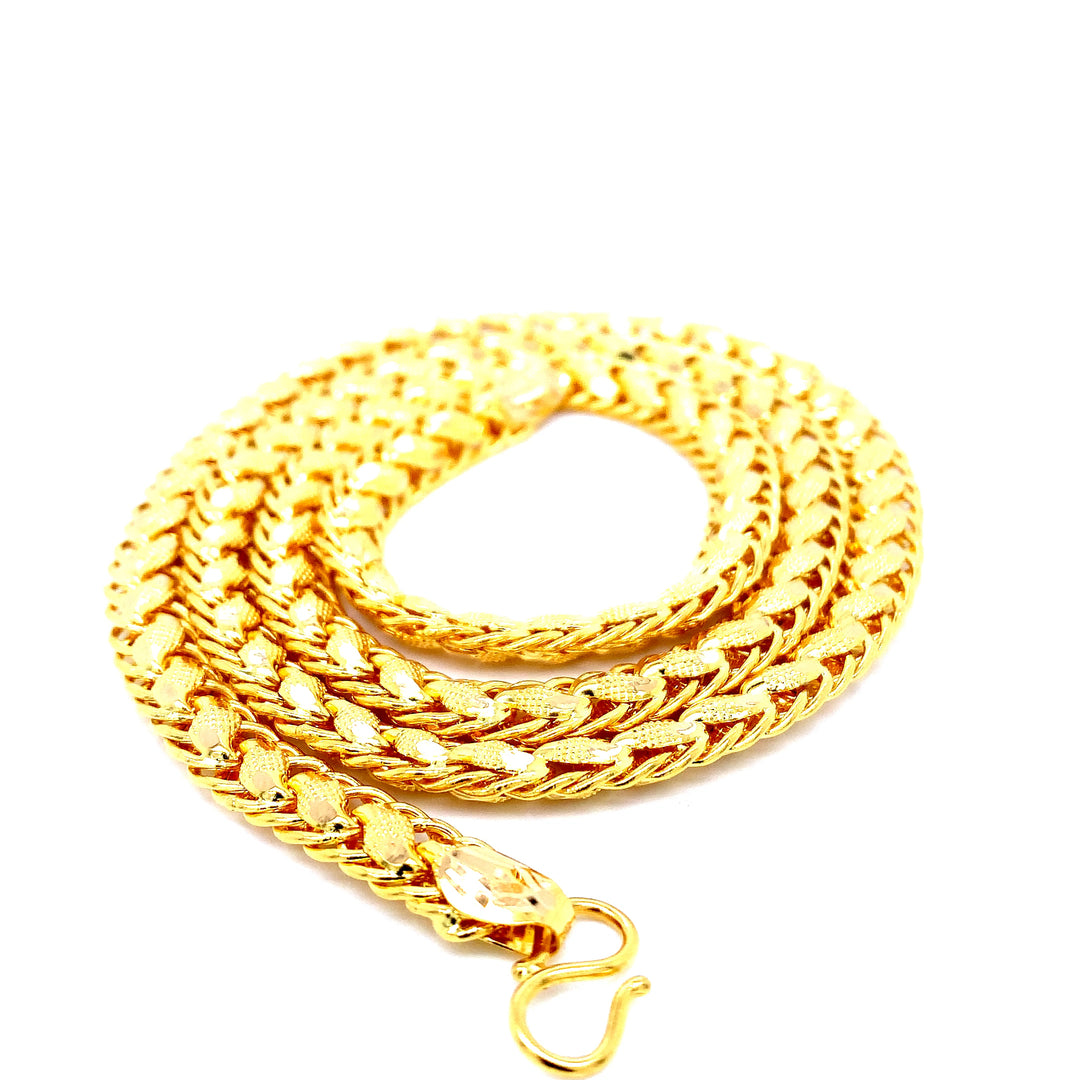 22K YG Fancy Chain-1pc