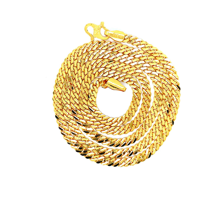 22K YG Cuban Chain-1pc