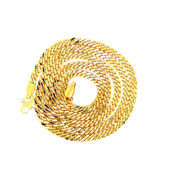 22K YG Cuban Chain-1pc
