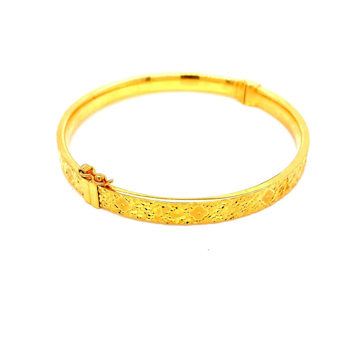 22K YG Fancy Bangle-1pc