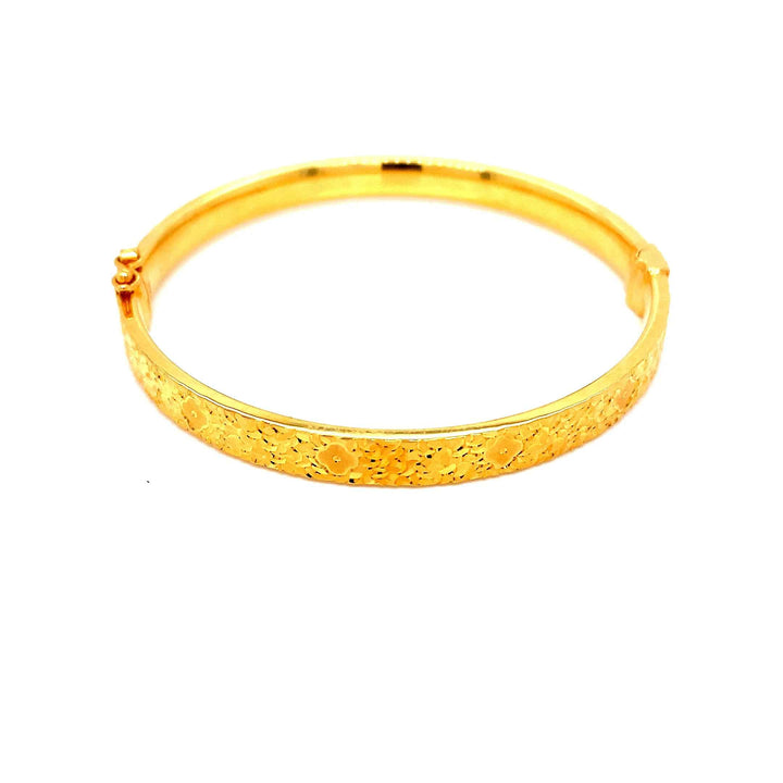 22K YG Fancy Bangle-1pc