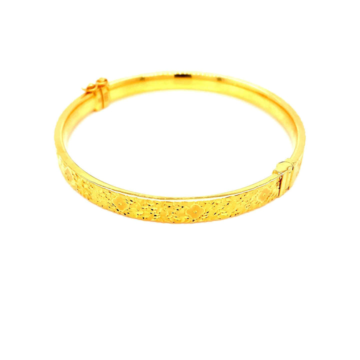 22K YG Fancy Bangle-1pc