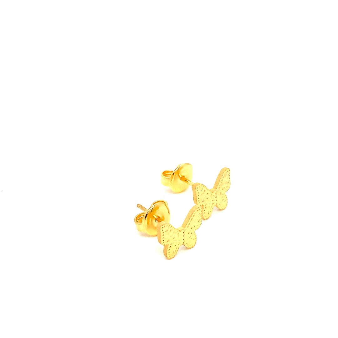 22K YG Fancy Earring-1pair