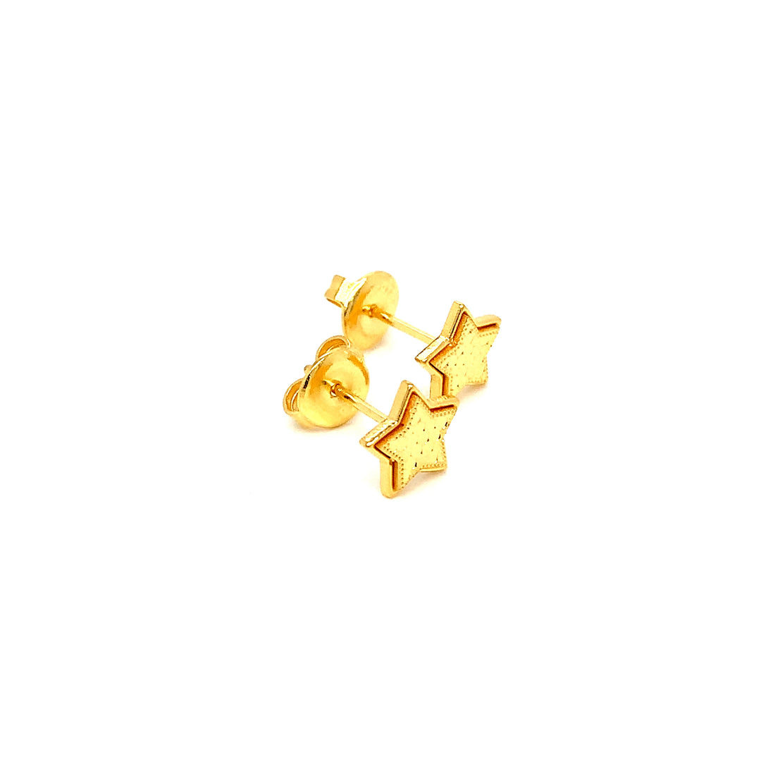 22K YG Fancy Earring-1pair