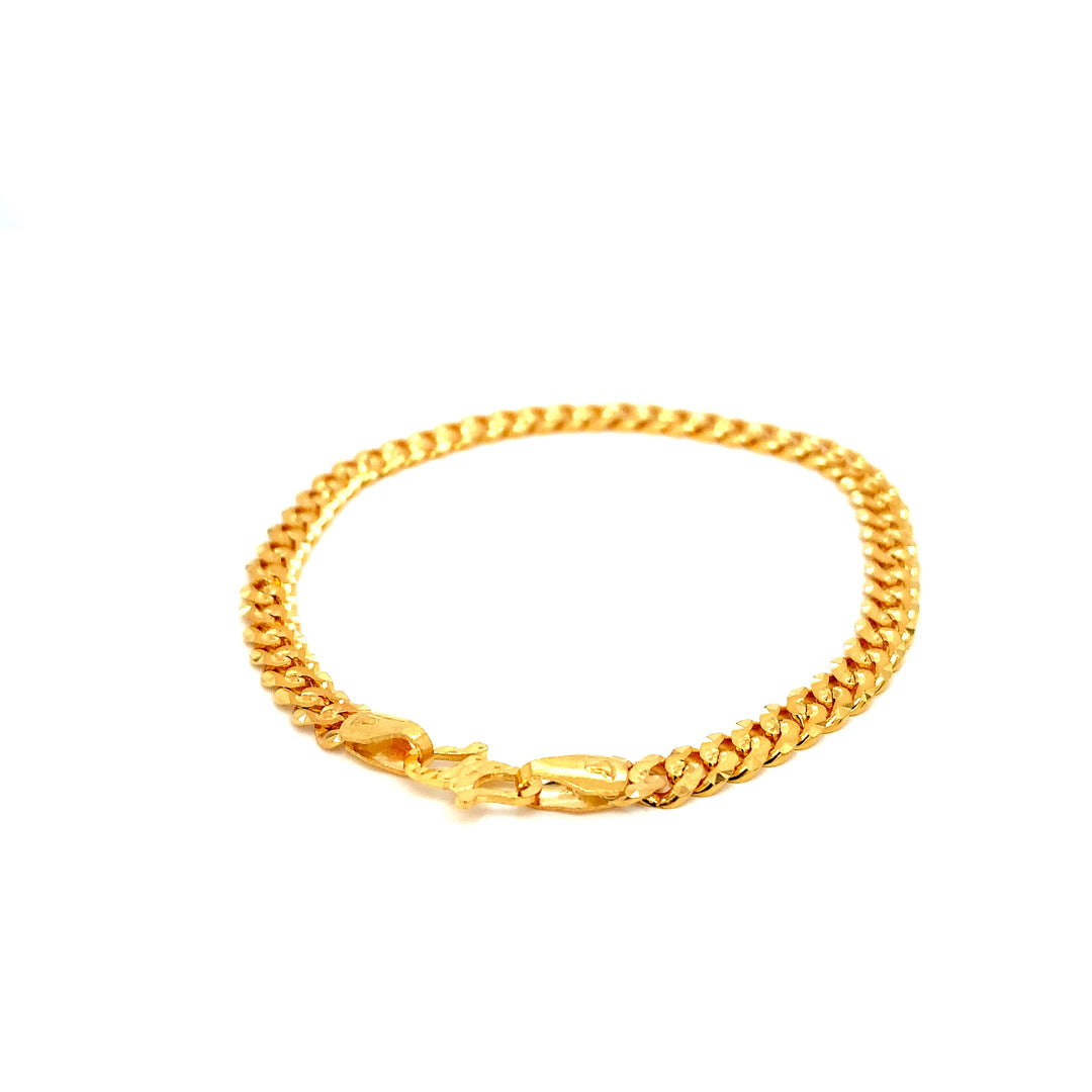 22K YG Cuban Bracelet-1pc