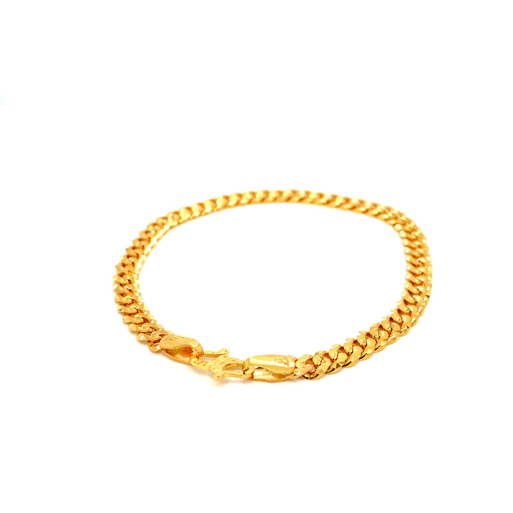 22K YG Cuban Bracelet-1pc