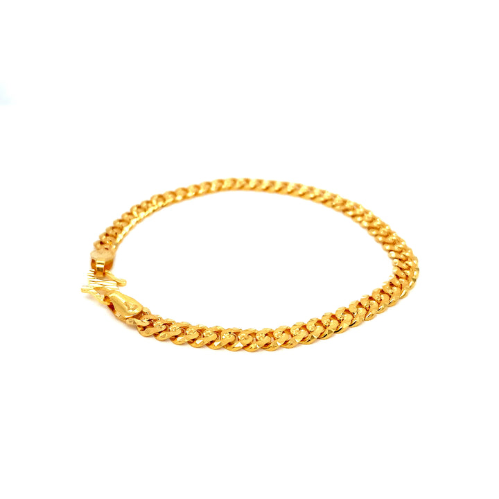 22K YG Cuban Bracelet-1pc
