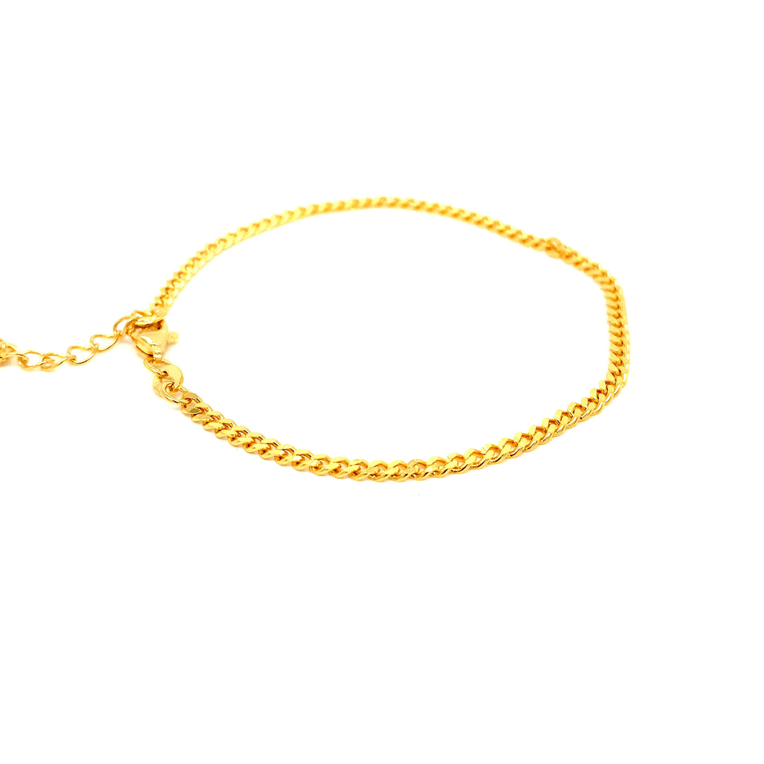 22K YG Cuban Bracelet-1pc