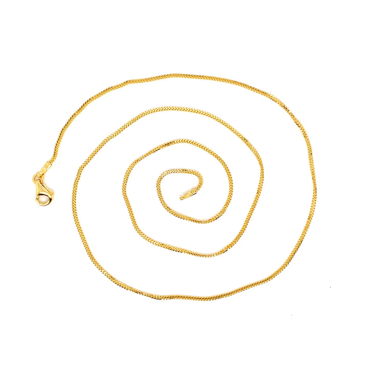 22K YG Foxtail Chain-1pc