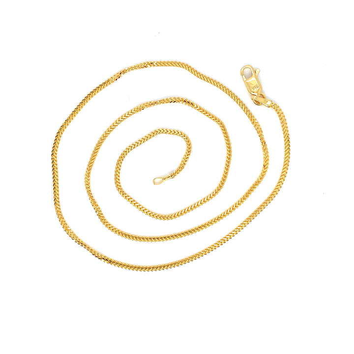 22K YG Foxtail Chain-1pc